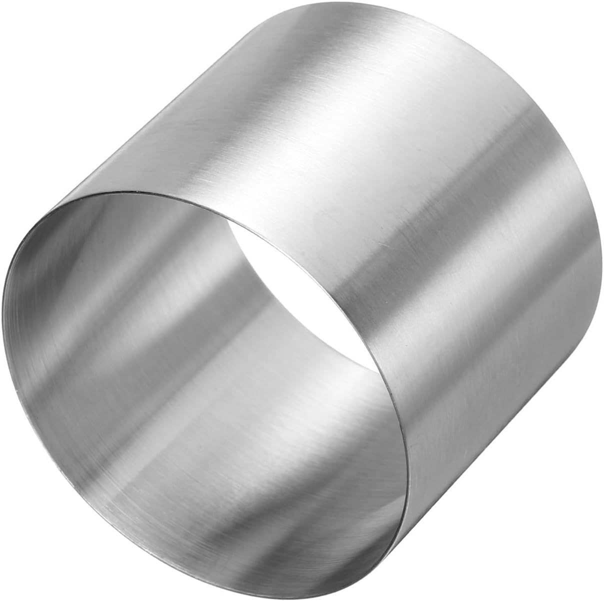 HARFINGTON Round Cake Ring 2 x 2 Inch Seamless Stainless Steel Pastry Mousse Dessert Ring Mirror Coating for Baking Cooking Making Tool