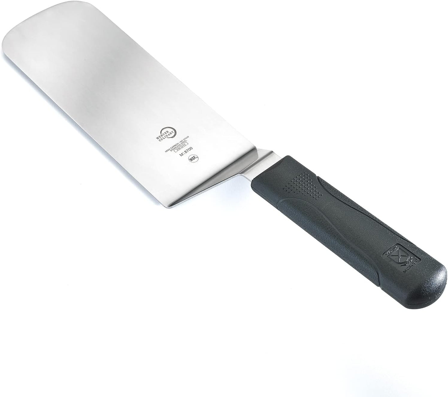 Mercer Culinary Millennia Turner/Spatula, 8 Inch x 3 Inch Blade, Black Handle
