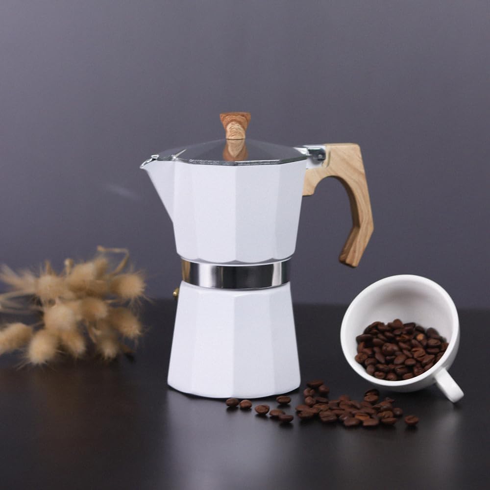 wedrink Stovetop Espresso Maker Aluminum Moka Pot 6 Cups Cuban Coffee Maker Stovetop Coffee Maker Moka Italian Espresso