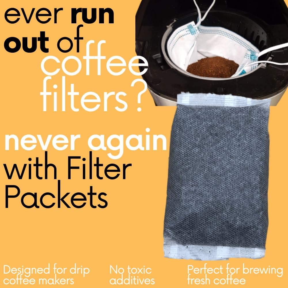 Sarasota Coffee Filter Packs | Medium Roast Breakfast Blend | Low Acid Pouches Gourmet Sampler Gift Set Ground Coffee in Filters | Bulk Individual Packets for 12 Cup Coffee Maker | 2 oz Bags, 12 Count