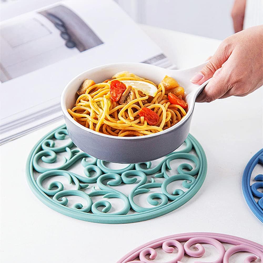 Mandala Coaster Resin Molds 2pcs Large Silicone Coaster Molds for Hollow Flower Tray Epoxy 3D Geode Design Shiny Molds for Home Decoration Coaster Resin Casting Mold Set