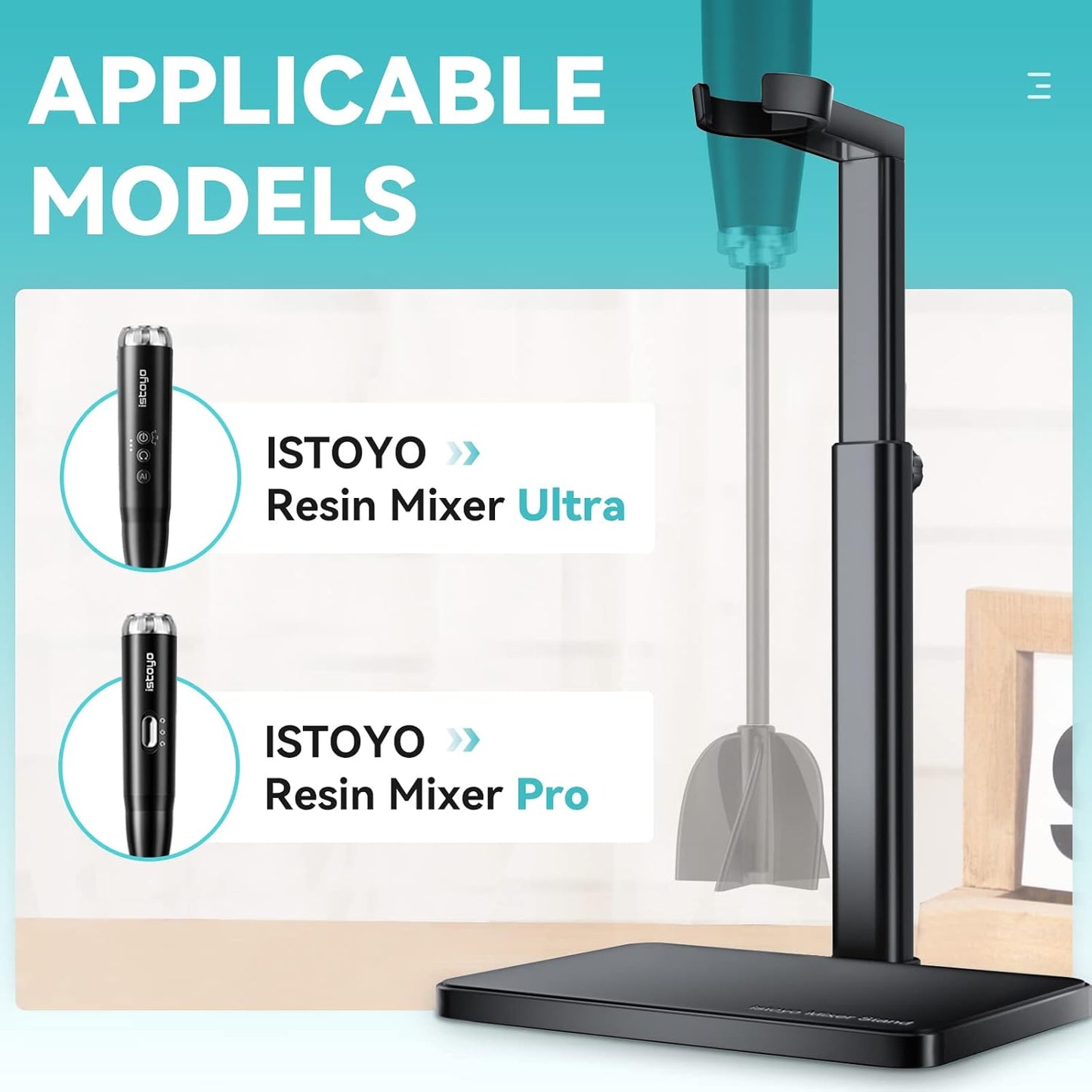 ISTOYO Premium Resin Mixer Stand, Applicate for Resin Mixer Pro&Ultra, Free Your Hands from Epoxy Resin Mixing, Resin Molds, Silicone Molds Mixing, DIY Crafts