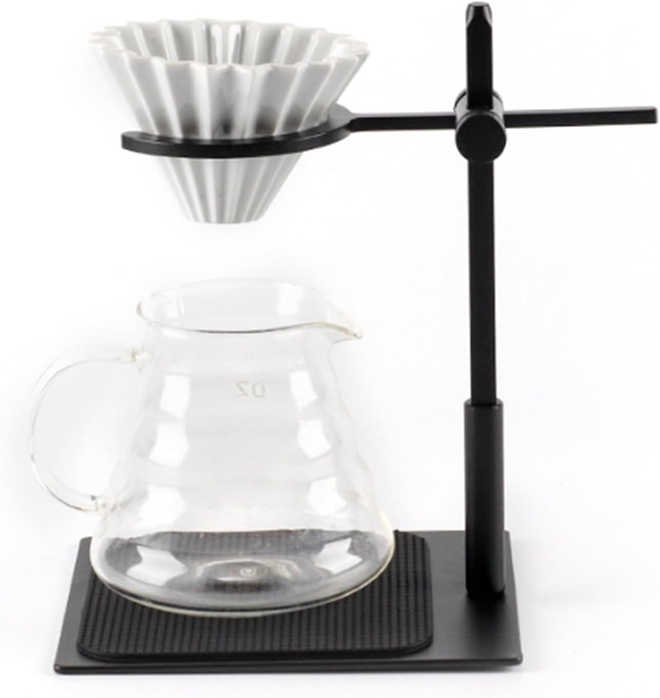 AUNMAS Adjustable Aluminum Alloy Pour Over Coffee Stand Dripper Station, Easy To Operate, Portable for Home and Office Use