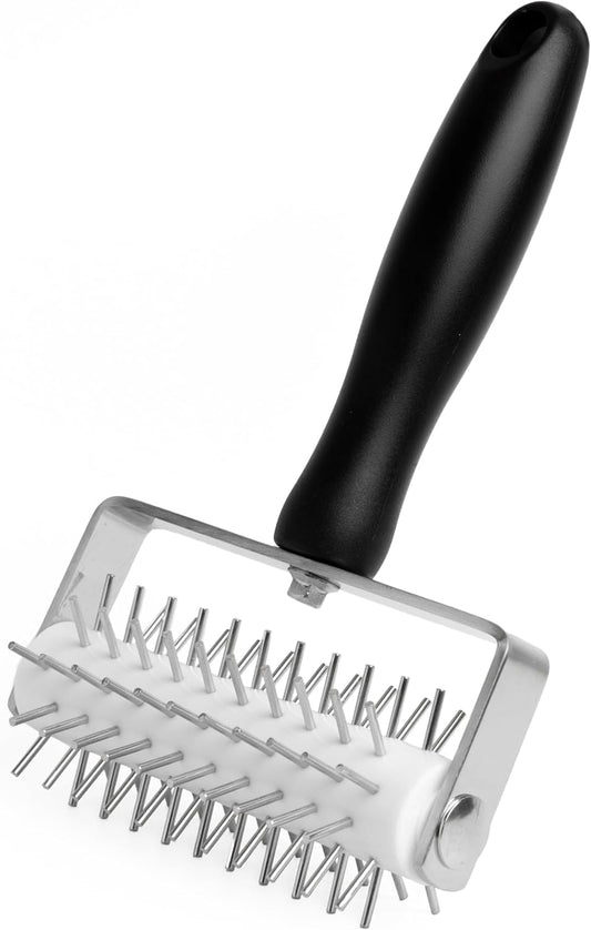 Outset Pizza Dough Docker, 5" x 8" Pizza Accessory That Prevents Bubbles