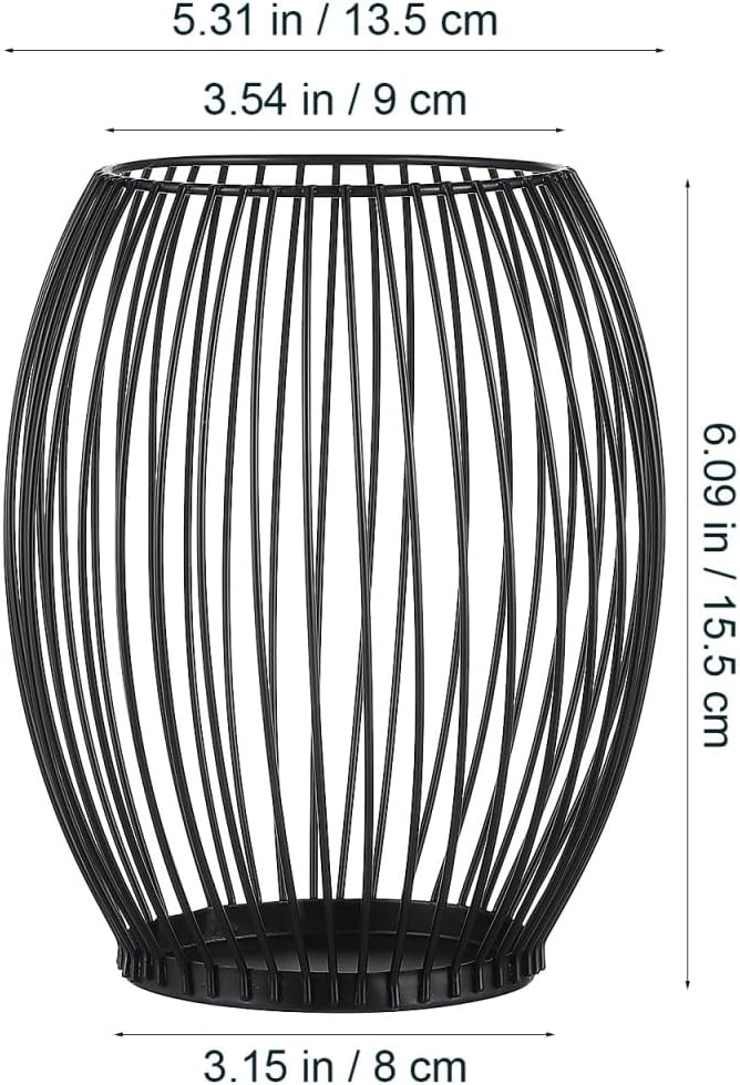 Luxshiny Coffee Pod Holder, Metal Espresso Pod Baskets Black Wire Baskets for Counter Small Space Storage Station Organizer Coffee Bar Accessories - 5.31"W x 6.09"H