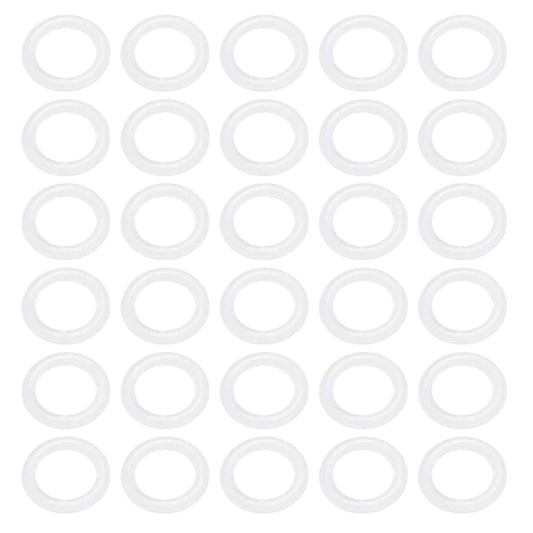 [30 Pcs] Silicone O-Rings White 8mm OD 5mm ID 1.5mm Width, Metric VMQ Sealing Gasket for Cup Lids, Coffee Maker, Brewing Fitting, Washer, Filter, Pump, Plumbing, Hose, Gauge, Auto, Machine