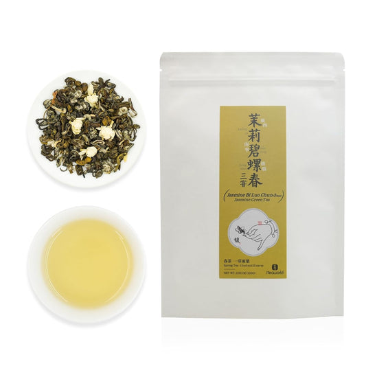 iTeaworld Authentic Triple-Scented Jasmine Green Tea, Subtle Floral Aroma, 2025 New Chinese Loose Leaf Tea, Low Caffeine, Sweet After Taste, Entry-level Jasmine Tea- 1 Pack (3.5oz)