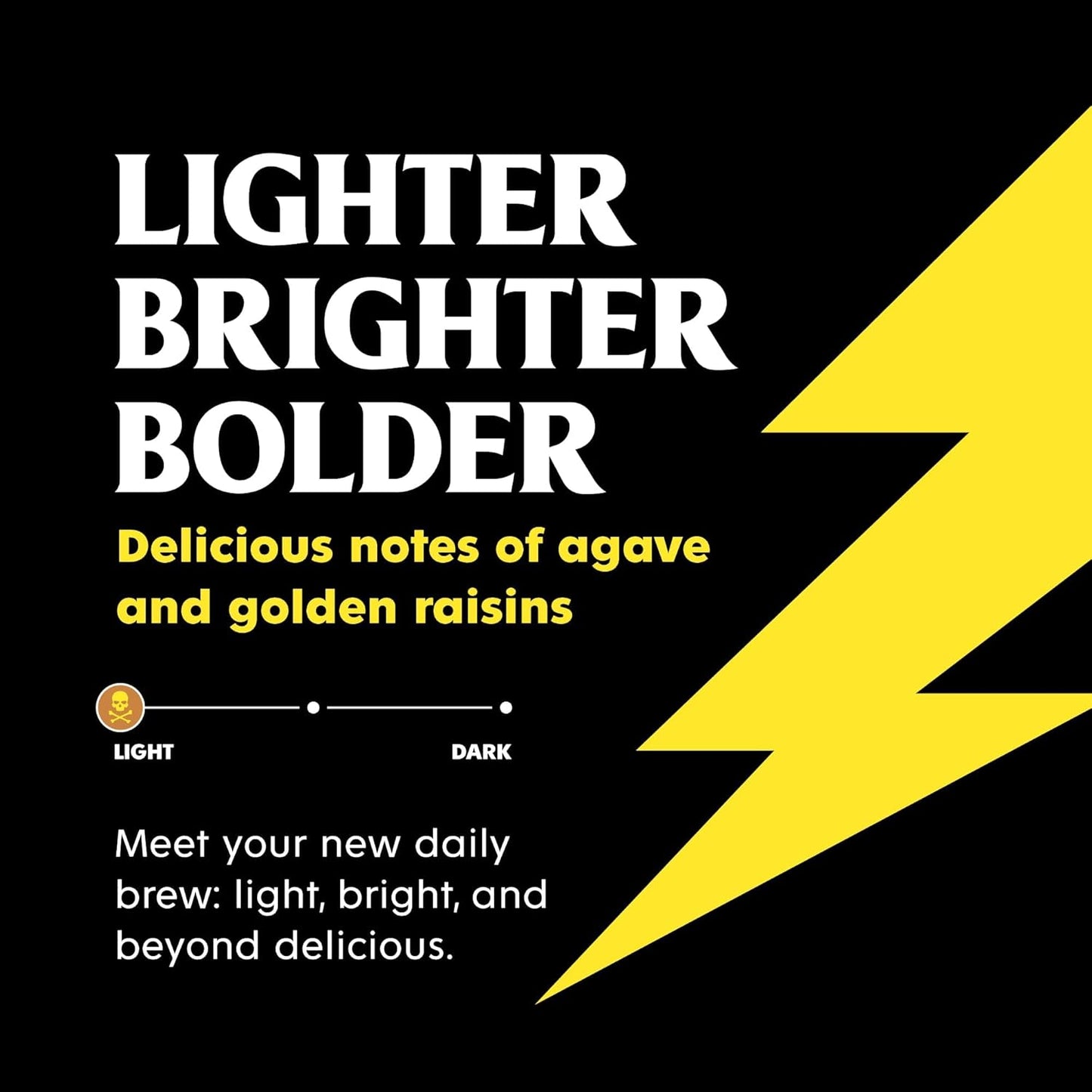 Death Wish Coffee, Organic and Fair Trade, Light Roast Coffee Pods (30 Count)