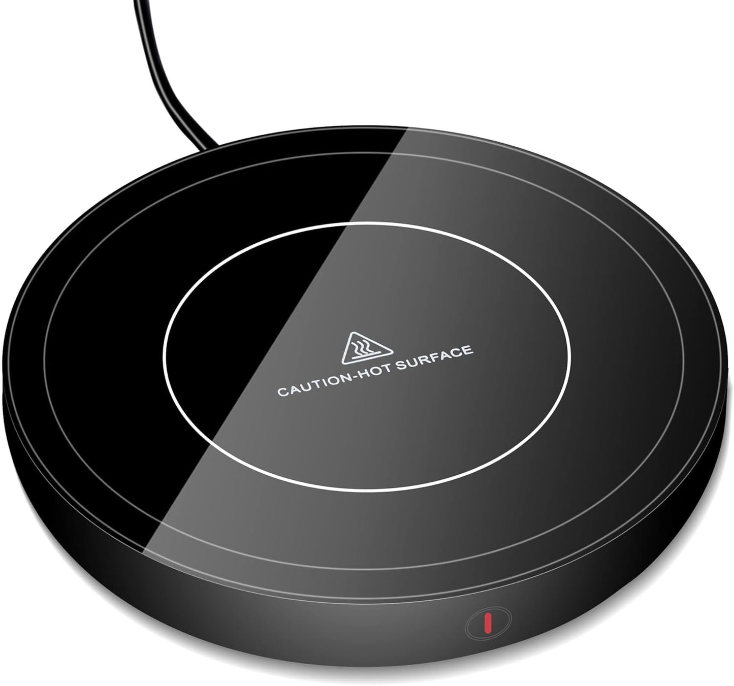 Coffee Mug Warmer for Desk 4H Auto Shut Off, Smart Coffee Cup Warmer with 3 Temperature Setting, Electric Mug Warmer Plate for Coffee, Milk, Tea (Black)