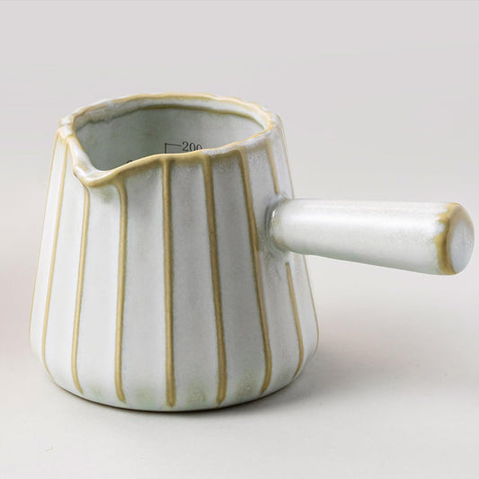 Espresso Cups, Ceramic Espresso Measuring Cup with Handle, Expresso Shots Cups with Scale, Espresso Accessories, 200ML /6 OZ, Light Green