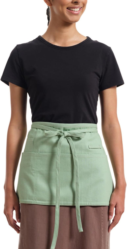 MEEMA Waist Apron with 3 Pockets | Waitress Apron | Waitress Apron with Pockets | Half Aprons With Pockets | Server Aprons Women