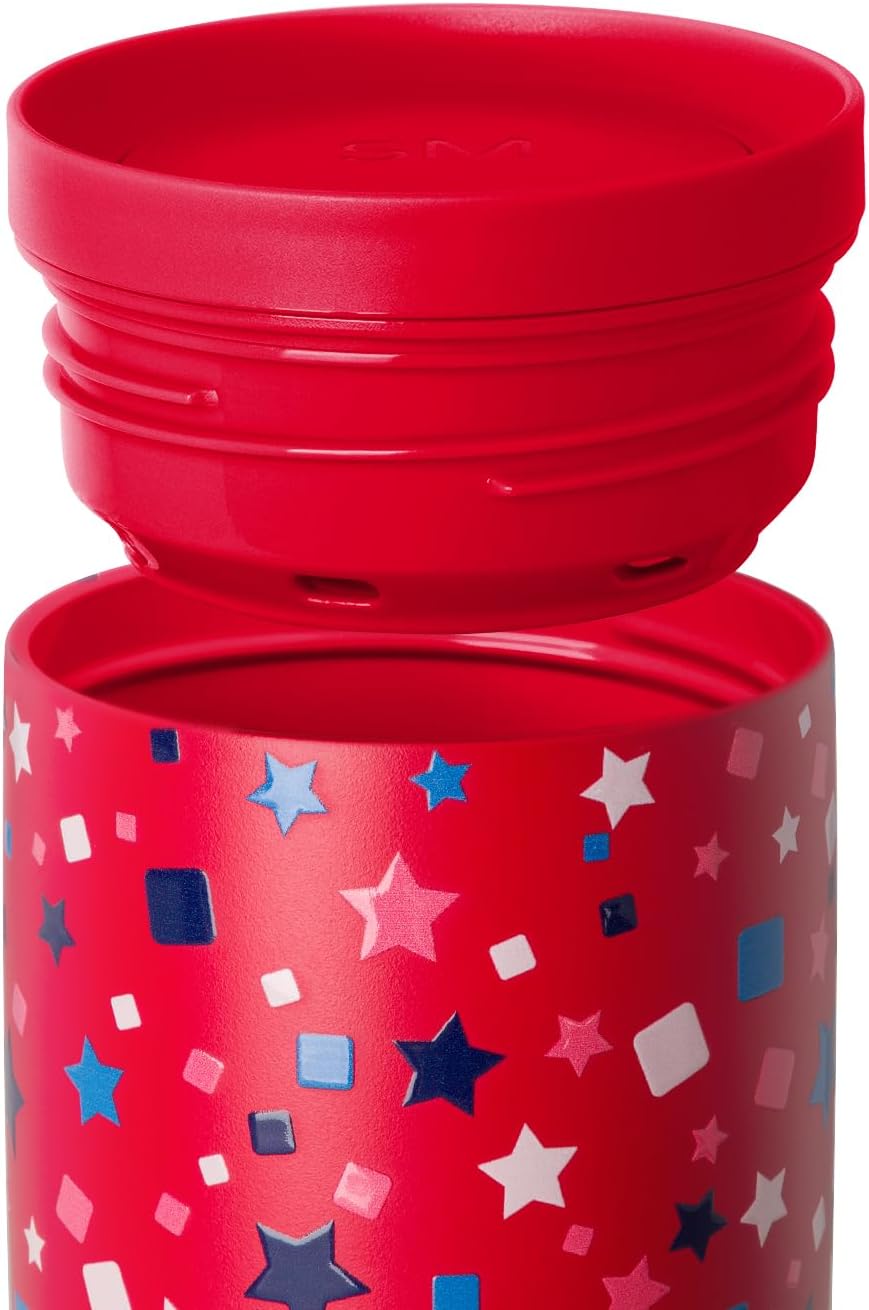 Simple Modern 4th of July Signature Voyager | 16oz Travel Coffee Mug Tumbler with 360° Lid | Gifts Her Him | Ceramic-Lined Insulated Stainless Steel Cold Brew Iced Coffee Cup | Star Speckled Banner