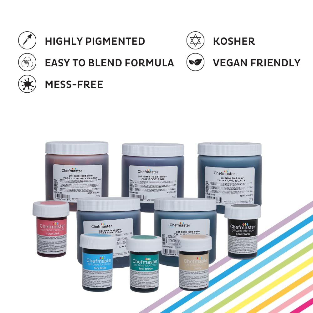 Kitchen Krafts Chefmaster 1 Oz Gel Food Color-Tulip Red, , red