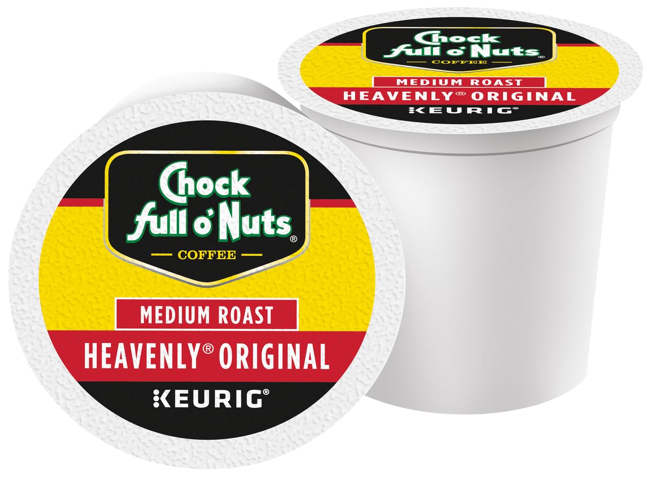 Chock Full o'Nuts Original Coffee, Compatible with K-Cup Pods, 32 CT (Pack of 3)