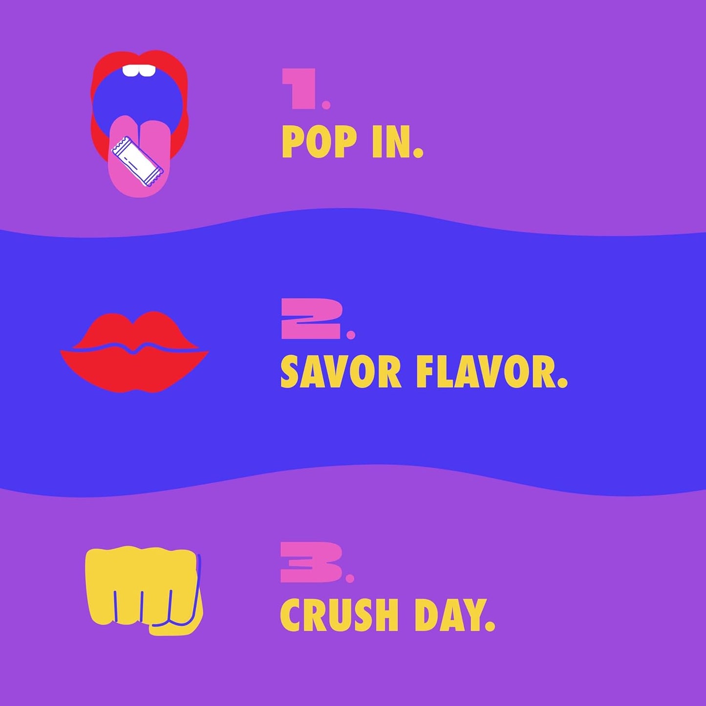 MOJO Energy Pouches Blue Raspberry Flavor, 50 mg per Caffeine Pouch, 15 Pouches, 5-Pack