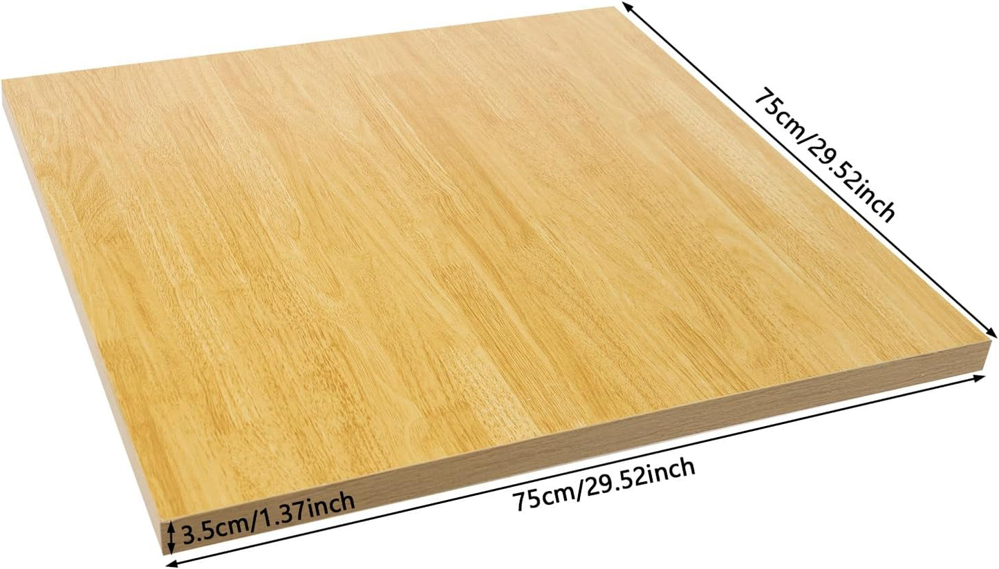 Butcher Block Countertop | 30x30in Wood Board Countertop | DIY Washer Dryer/Island/Kitchen Counter-top | countertop Cutting Board | 1102lbs Load Capacity | Wood Color | NO Base Legs, 1.38in Thick
