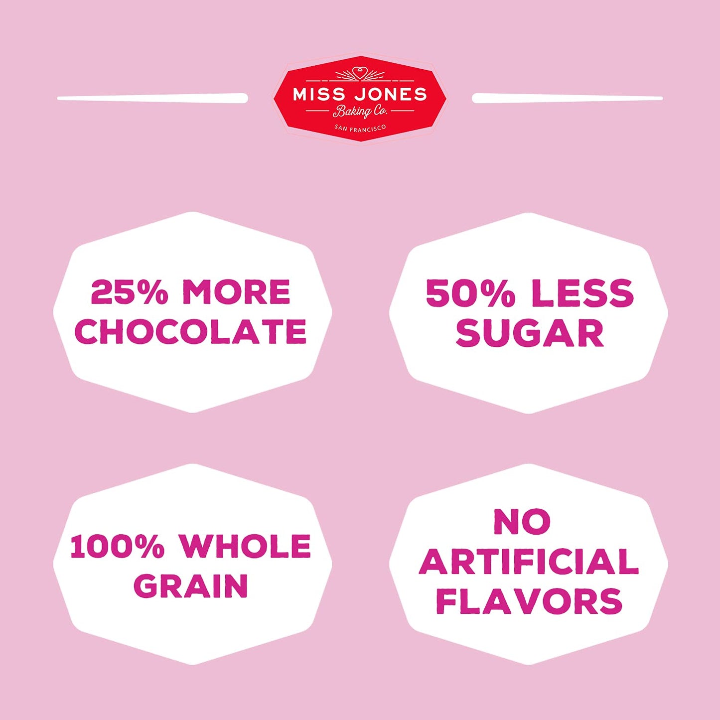 Miss Jones Baking Gluten-Free Chocolate Chip Cookie Mix - More Chocolate Chips, 50% Lower Sugar, Naturally Sweetened Desserts & Treats, 13 Ounce (Pack of 1)