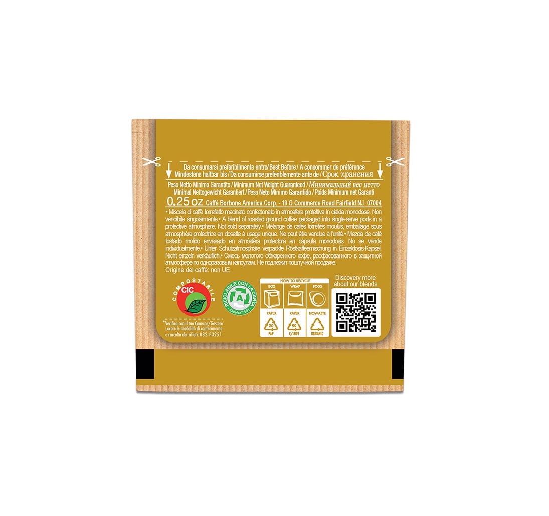 Caffe Borbone Espresso Paper Pods (50 Count) - Variety Pack, Single-Serve ESE Pods Roasted in Italy