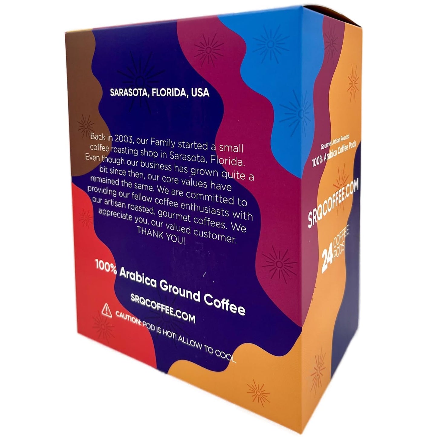 Sarasota K-Cup Coffee Pods | Medium Roast Flavored Coffee | Hazelnut | Single Serve for Keurig Brewers | Gourmet, Low Acid, Mold Free | 24 Count