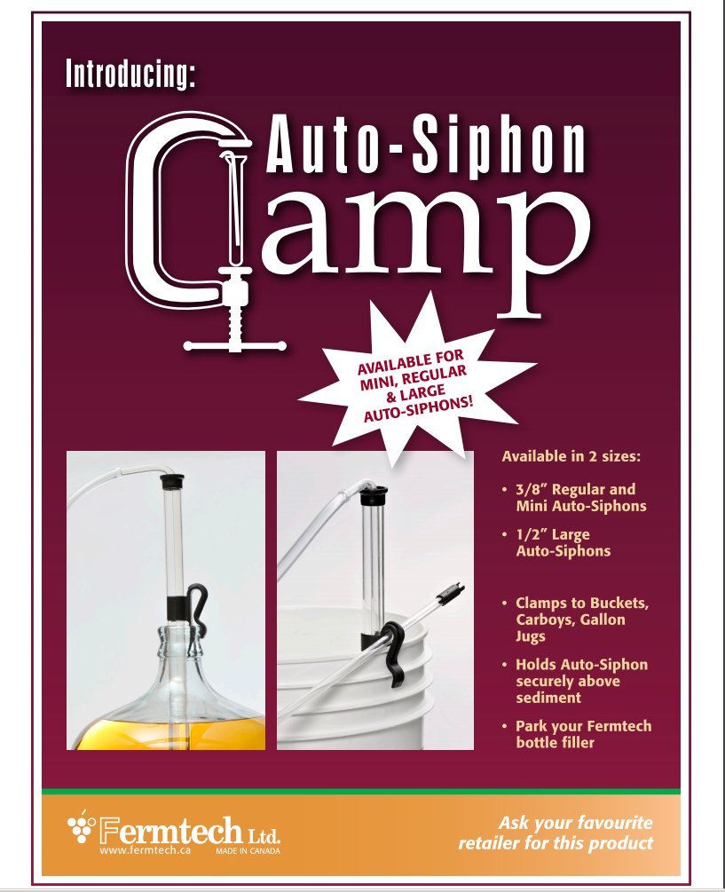 Auto Siphon Mini with 6 Ft of Food Safe Tubing & Clamp - Easy Home Brewing, Winemaking Kit, Complete System for Beer, Wine, Liquid Transfer & Fermentation Tools - Perfect for Small Batches