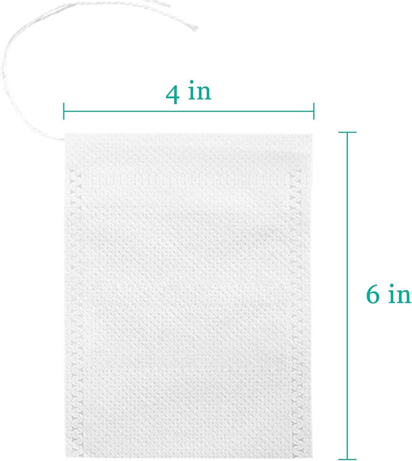 Yzurbu 200pcs 4''x6'' Cold Brew Coffee Filter Bags, No Mess Disposable Filter Bag with Drawstring for Coffee Grounds & Ice Tea