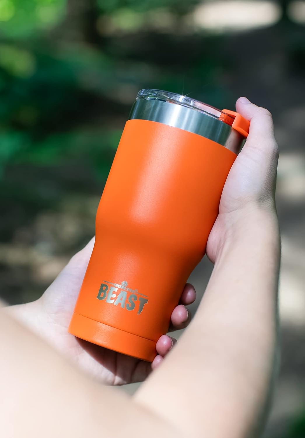 Beast 30 oz Tumbler Stainless Steel Vacuum Insulated Coffee Ice Cup Double Wall Travel Flask (Orange)