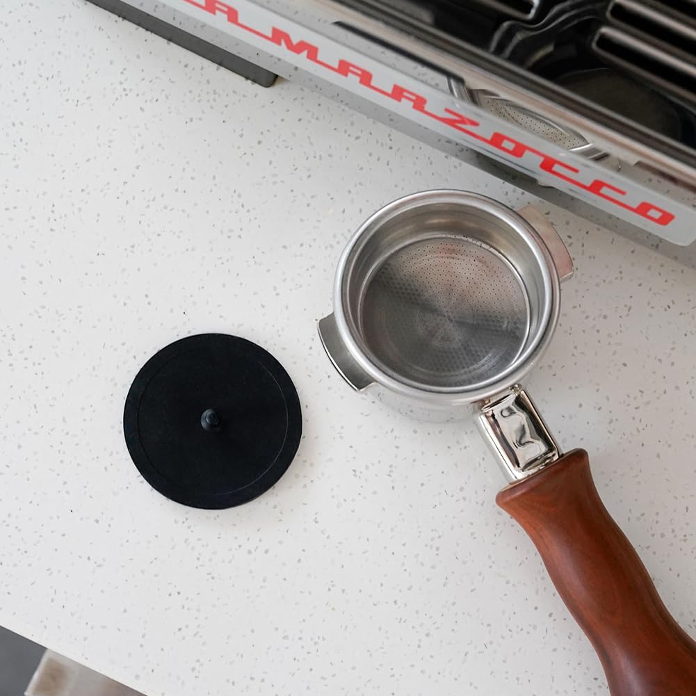 2pcs watchget Espresso Machine Silicone Backflush Disk Blind Insert Espresso Backflush Cleaning Disc Blind Filter for Espresso Machines, 58mm