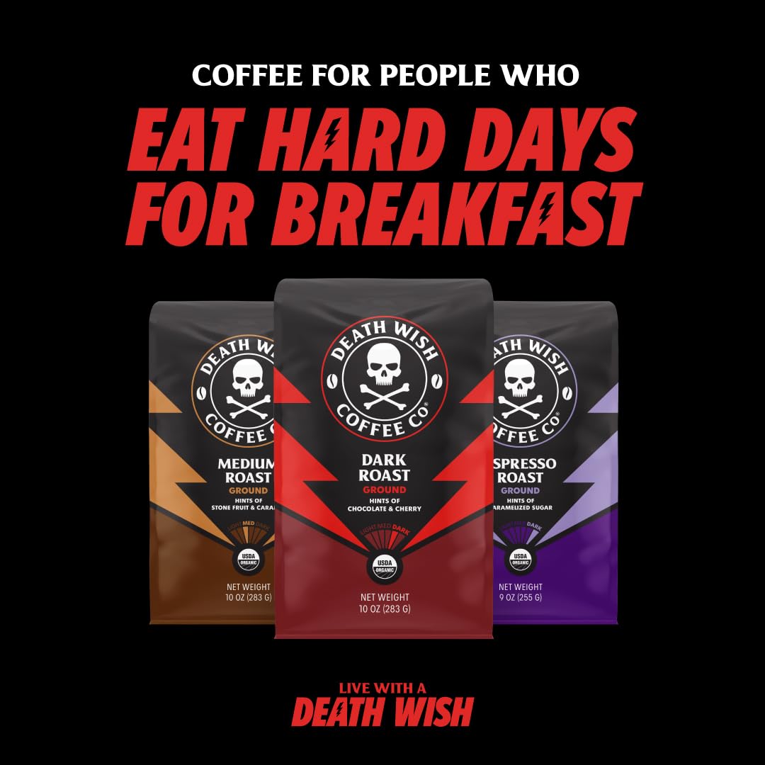 Death Wish Coffee - Single Serve Pods - Dark Roast Coffee Pods - Made with USDA Certified Organic (Chocolate Hazelnut, 30 Count)