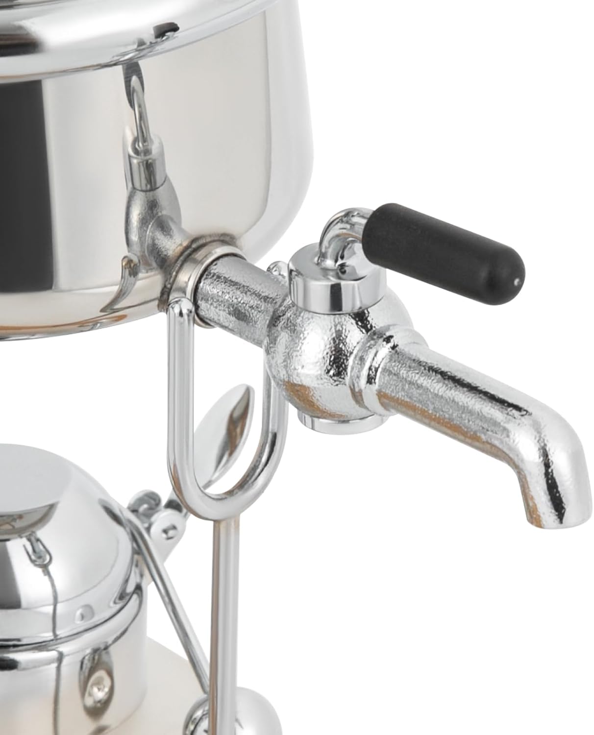 Belgian Syphon Coffee Maker, Belgian Belgium Royal Family Balance Syphon Siphon Coffee Maker Vacuum Brewing System w/Measuring Cup & lcohol Burne, Sliver