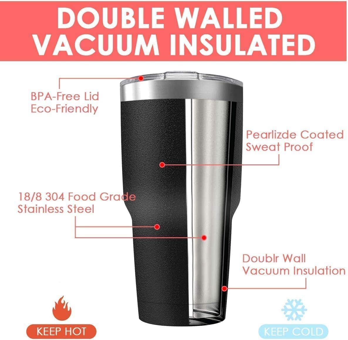 30oz Stainless Steel Travel Mug with Lid, 16 Pack Double Wall Vacuum Insulated Bulk Tumbler, Powder Coated Coffee Cup Suitable for Vehicle Cup Holders (Assorted Colors)