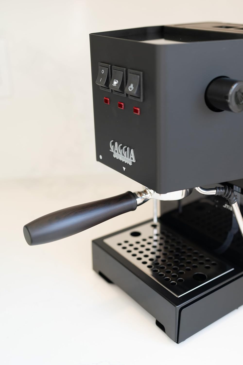 LILQ 58mm Bottomless Naked 2 Ears Portafilter Compatible with Gaggia Machines– Includes 18–20g Basket (Blackwood Smooth)