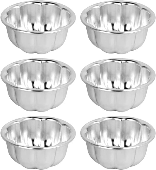 Cup Cake Molds Aluminum for Jello Nonstick Pudding Pan Cupcake Muffin Cups Cake Tartlets Baking Tool (3.5 x1.6inch)