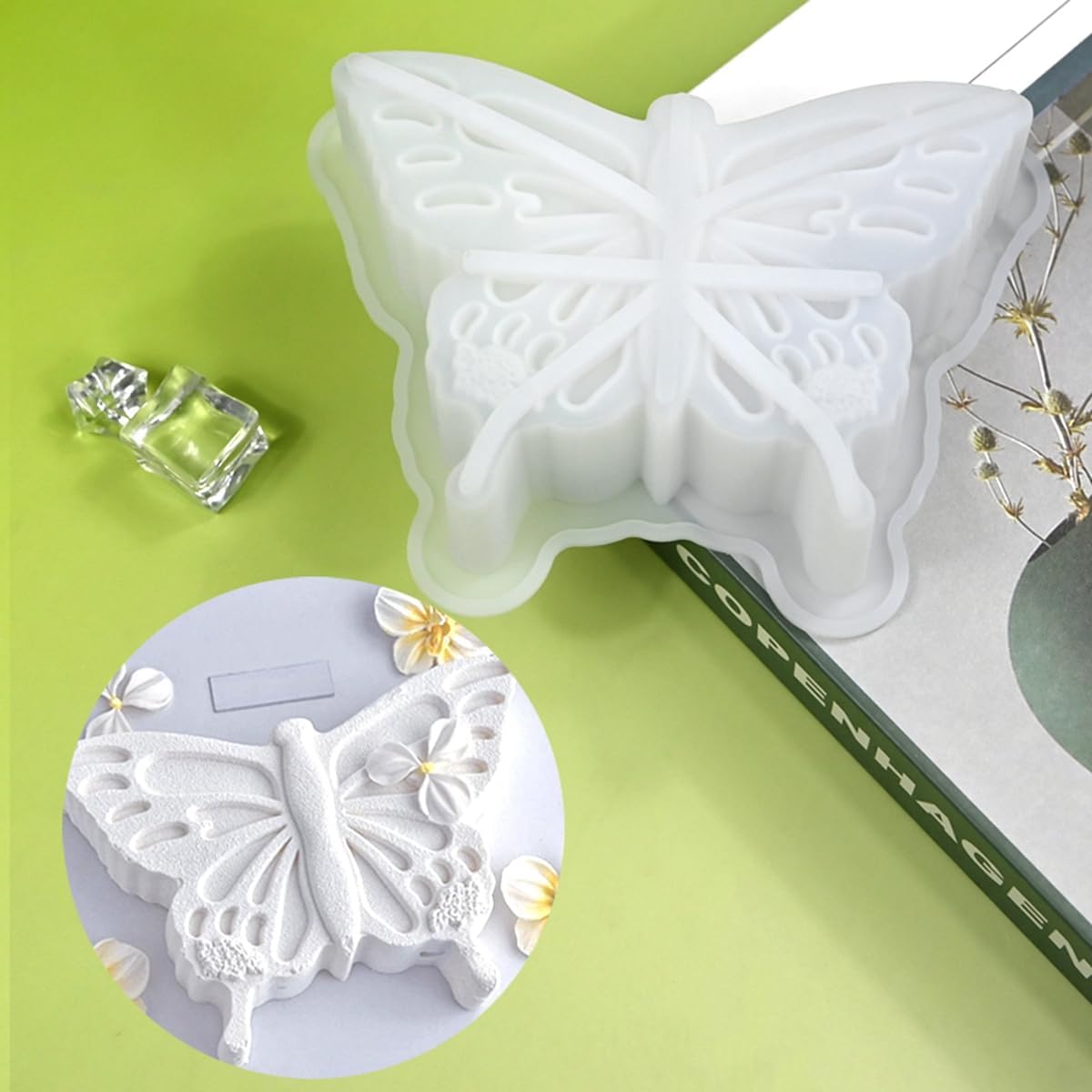 mostsom Butterfly Shape Food Grade Silicone Baking Mold Cake Mould Chocolate Muffin Mousse Jelly Candy Cookie Soap Candle Making Tools (B_ Butterfly)