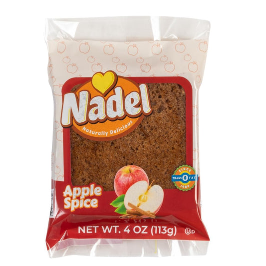Nadel - NATURALLY DELICIOUS APPLE SPICE CAKE SLICES (16 Pack) Sweet Breads & Cakes, Back to School lunch snack, breakfast bar