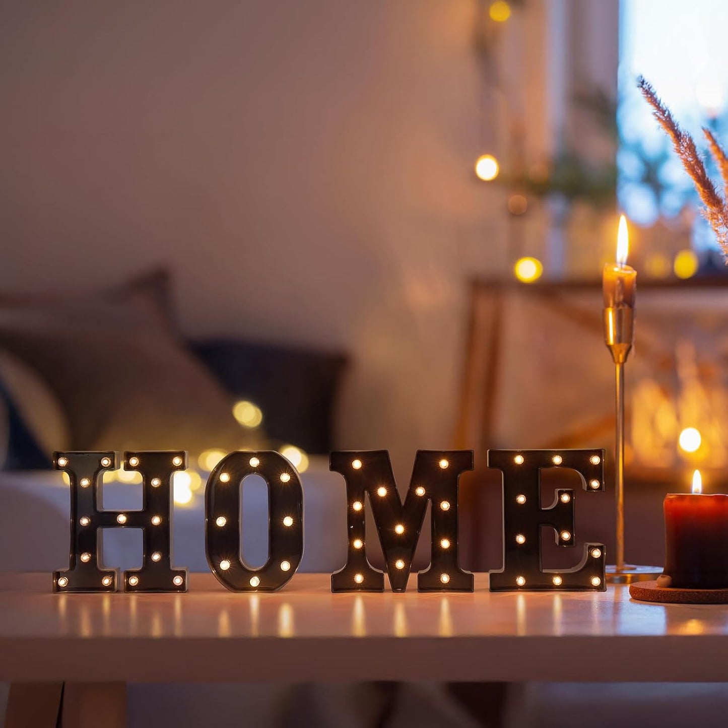 Foaky Black LED Letter Lights for Room Decor - Bedroom Wall Decor, Alphabet Lights for Home, Wedding, Party - Battery Operated （Y）