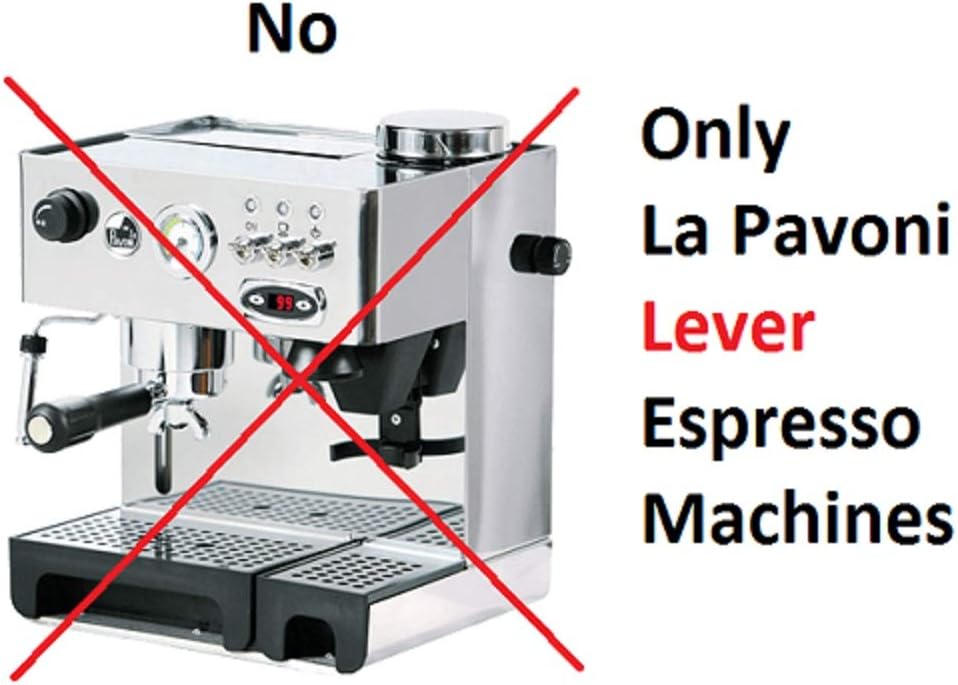 Bottomless Portafilter Lusso for La Pavoni Europiccola Professional Stradivari Lusso Lever Espresso Machine with 2 Cup filter Basket Included