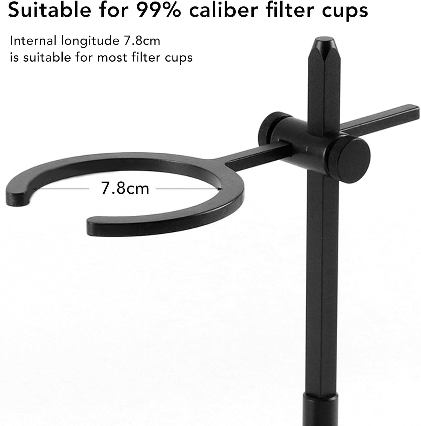 AUNMAS Adjustable Aluminum Alloy Pour Over Coffee Stand Dripper Station, Easy To Operate, Portable for Home and Office Use