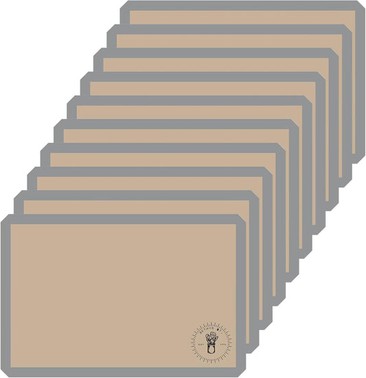 Silicone Baking Mats, Full size, All Purpose, Baking Sheet Liners, Pack of 10, Oven Safe, (17 x 25 inch), Non-Stick, Silicone Baking Sheet Liner, Perfect For Baking Macarons Cookies And Cakes