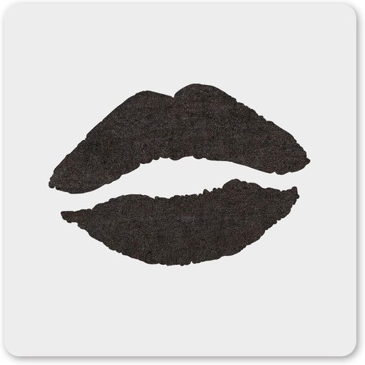 MAGJUCHE Lip Stencil 12 Inches, Reusable Kiss Stencil for Painting DIY Crafts Decor