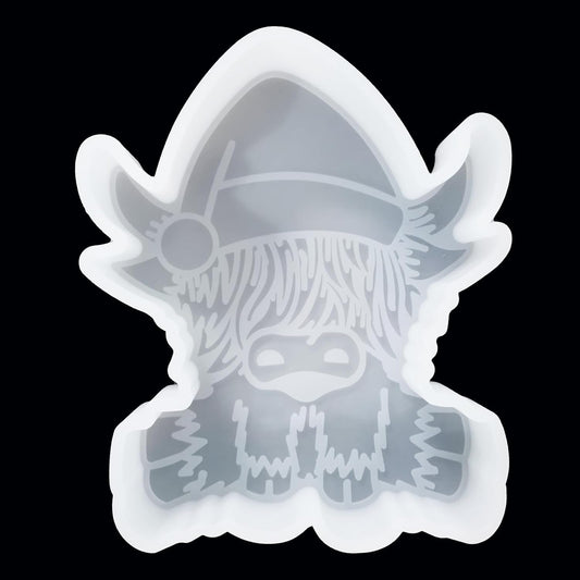 【300+ Design Optional】 Fuehbur Baby Highland Cow Car Freshies Silicone Mold - Air Freshie - Aroma Bead Freshener - Candle Soap Mould - Oven Safe