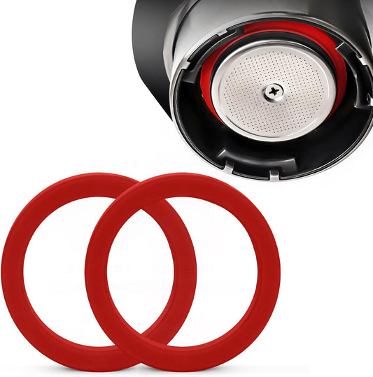 2PCS E61 8.0mm Silicone Group Gasket for Gaggia Espresso Machines Grouphead/Portafilter, Red