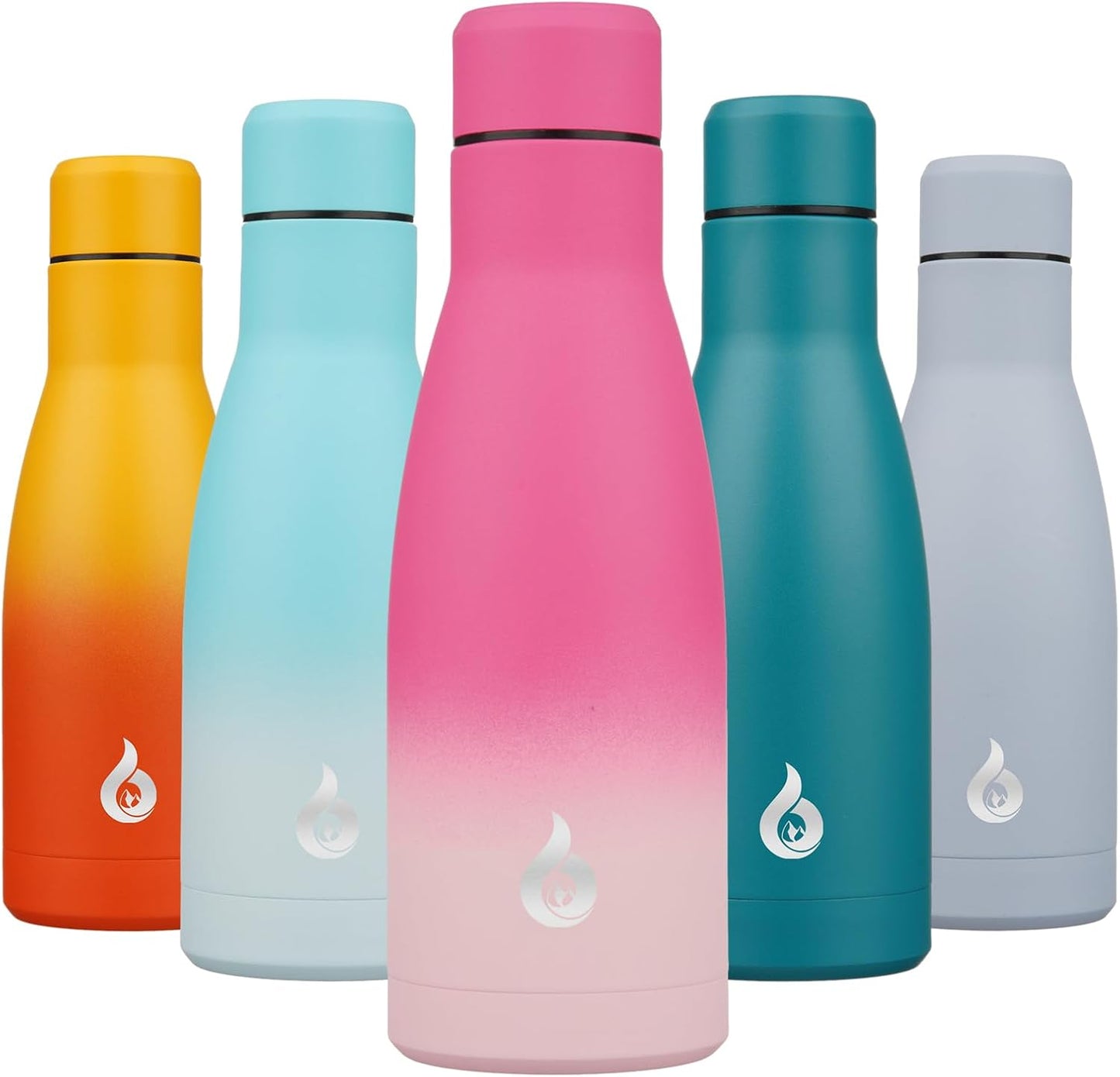 BJPKPK Insulated Water Bottle 12oz Small Stainless Steel Water Bottles Reusable Metal Thermos Keep Cold and Hot,Cherry