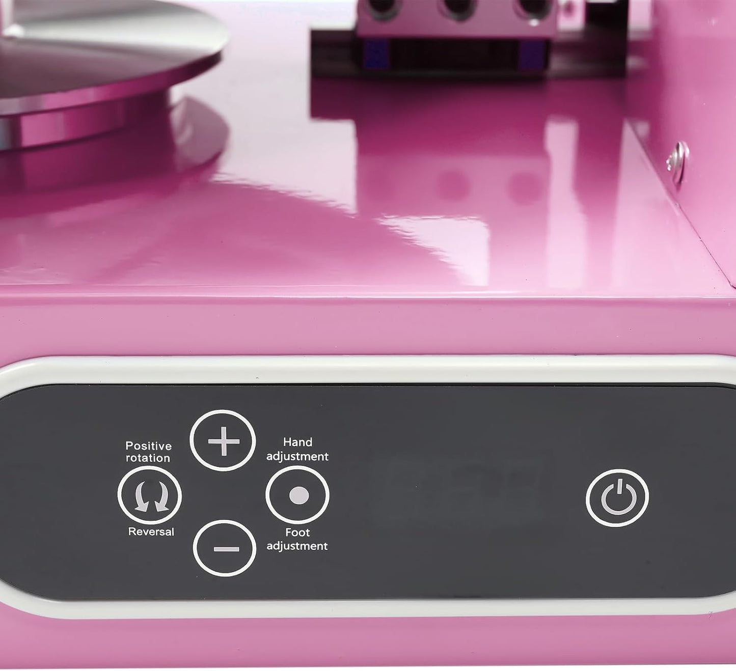 Cake Decorating Coating Machine Automatic Cake Cream Spreading Coating Filling Machine Birthday Cake Cream Smoother Bread Cream Spreading Machine Suitable for 4-12 In Round Cake (Pink)