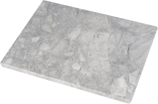 Koville Natural Marble Cutting Board for Kitchen Countertop, 16" x 12" Rectangular Marble Cutting Board Pastry Boards Cheese Boards for Home Decor, Resistant Stone Charcuterie Board Chopping Slab