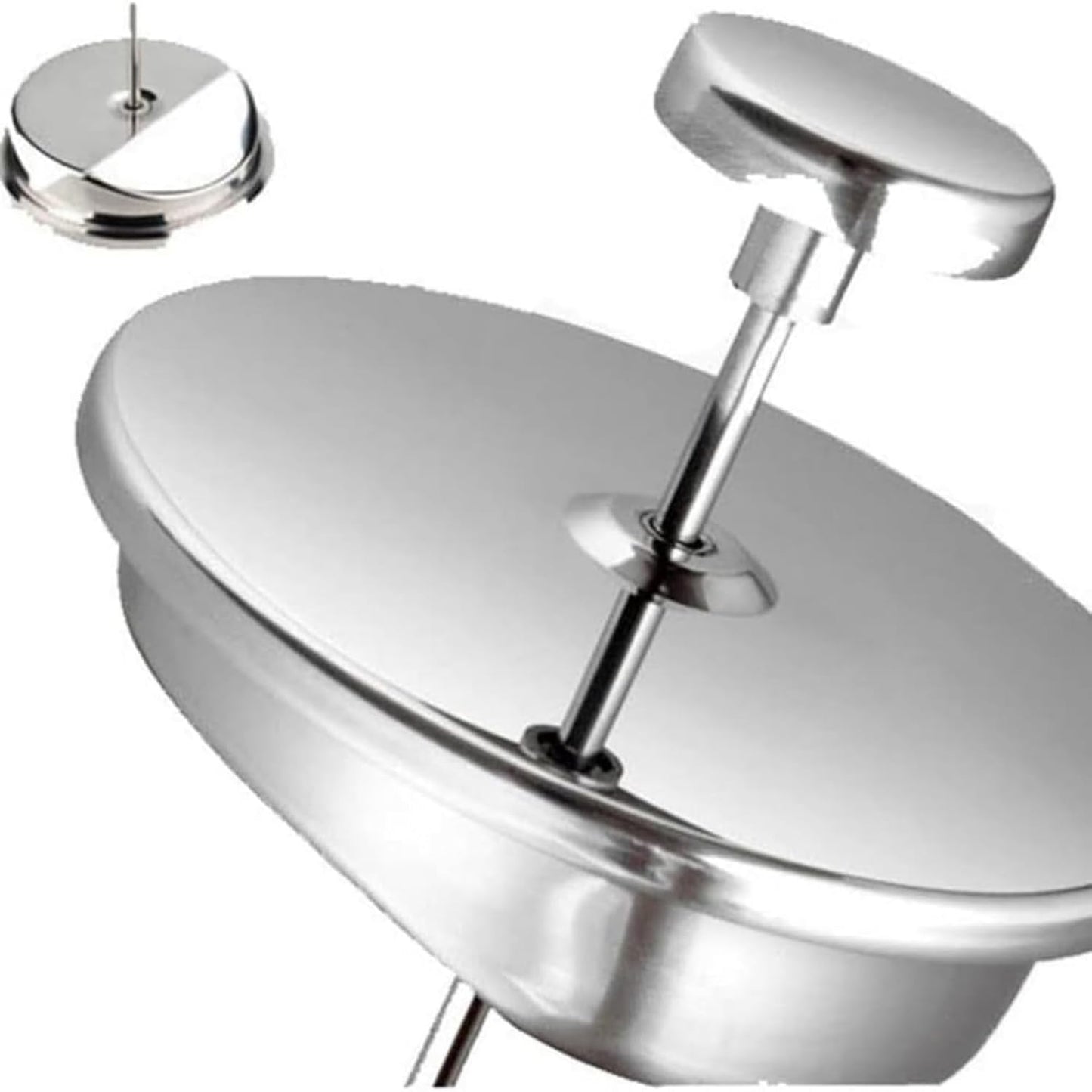 French Press Coffee Maker,Stainless Steel Double Wall Insulated Coffee Press 34 oz,4-8 Cups, Portable Hot Cold Brew Teapot Cafetera for Coffee Bar Accessories Kitchen Camping (White,34oz)