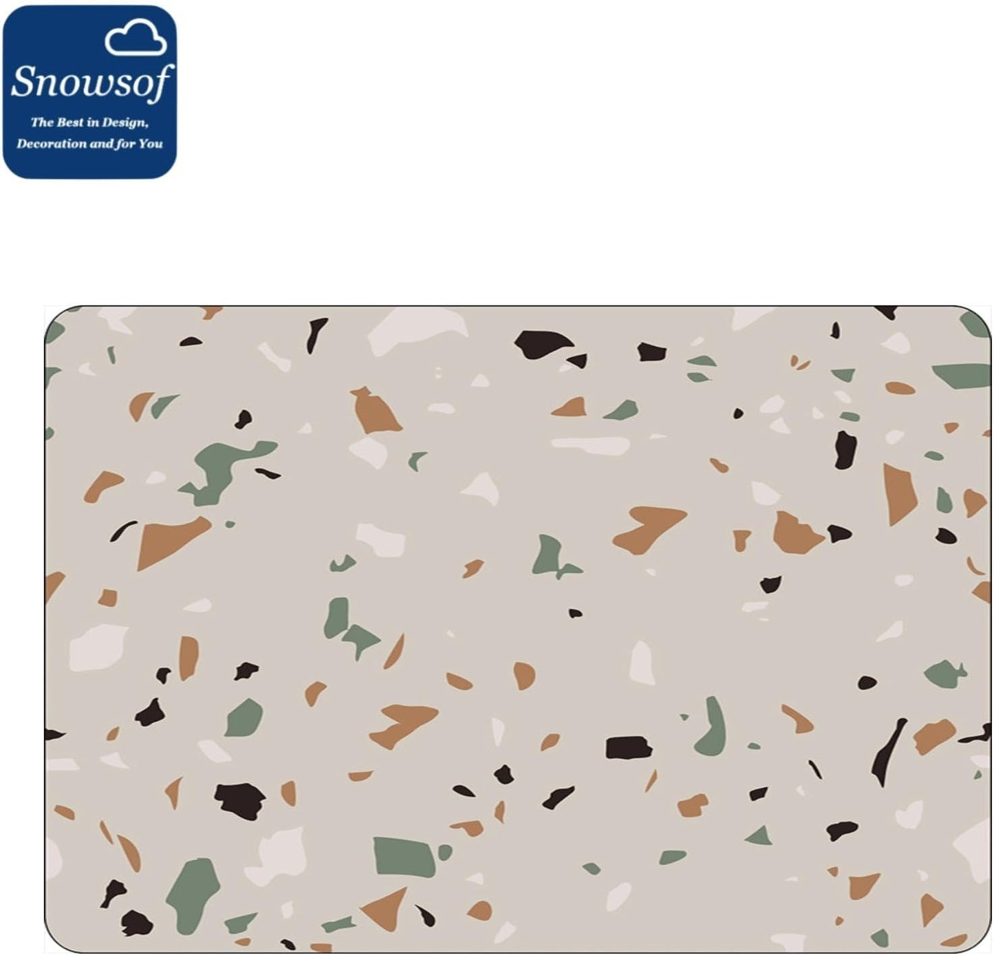 Dish Drying Mat - Absorbent Countertop Mat for Coffee Maker, Expresso Machine, Kitchen Use (05,20''×24'')