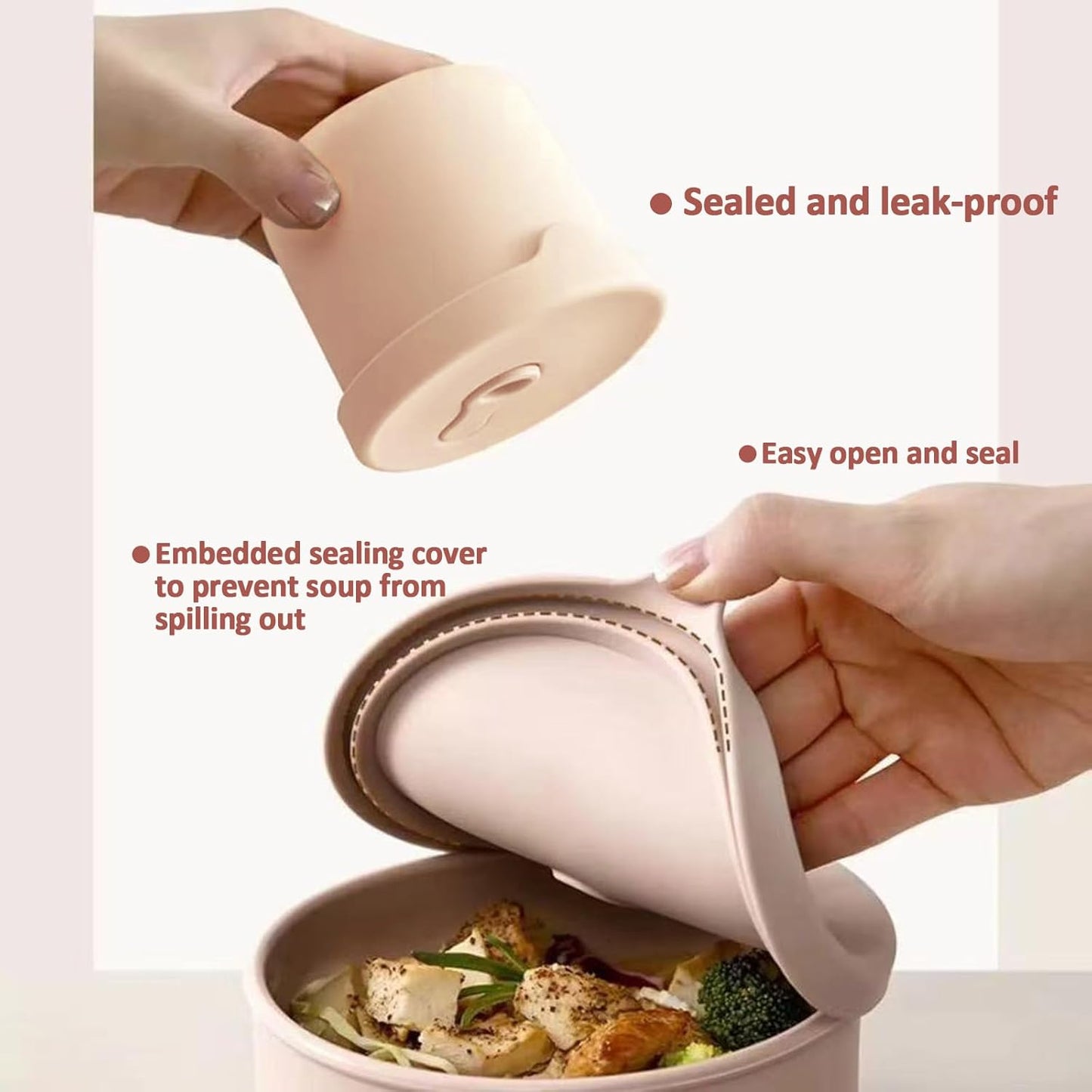 8.5oz Silicone Snack Containers for Kids, Reusable Small Containers with Airtight Lids, Silicone Baby Food Storage Jars, Freezer, Microwave and Dishwasher Safe, Perfect for Infant & Toddler - 4 Pack