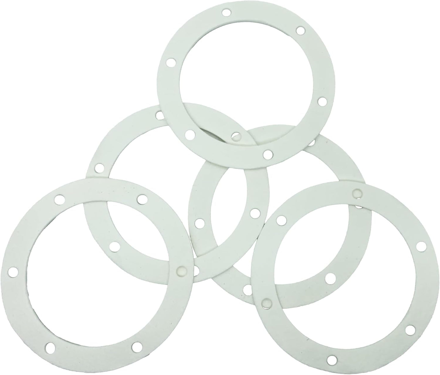6" Pellet Stove White Gasket for Combustion Exhaust Fan Mounting Blower to Housing Seal with 100's and Most Pellet Stoves 2100J MAR60487（5/Pack）