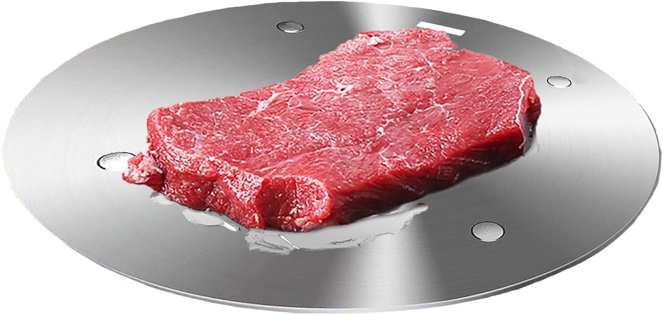 11inch Heat Diffuser Plate, Grouarty Stainless Steel Cooking Induction Adapter Simmer Plate for Electric Gas Glass Cooktop Hob Ring, Induction Cooktop Converter Plate With Handle