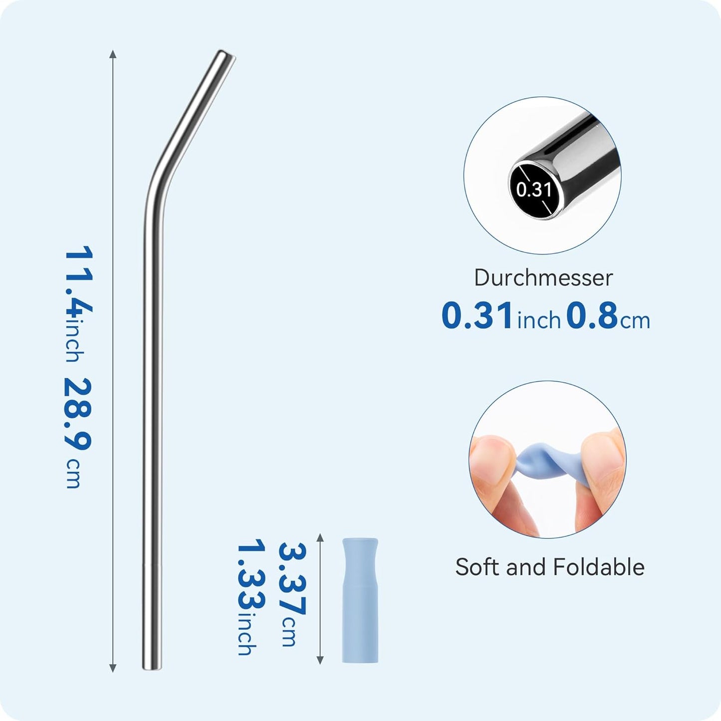 Metal Straws with Silicone Tip for 30 oz Tumbler, Reusable Stainless Steel Straws for Stanley 30 oz Tumbler,3 Bent Tubes & 6 Tips& 1 Cleanr Brush (Pink Dusk)